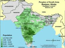 Banjara Population map india