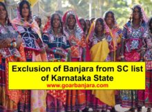 gor banjara sc caste karnataka